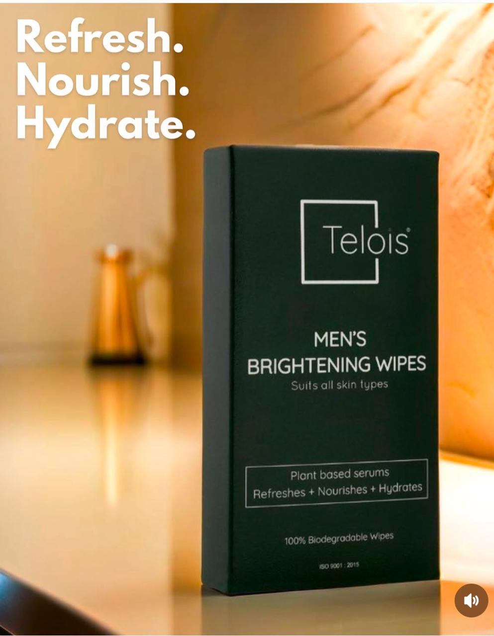 Telois Men’s Brightening Wipes