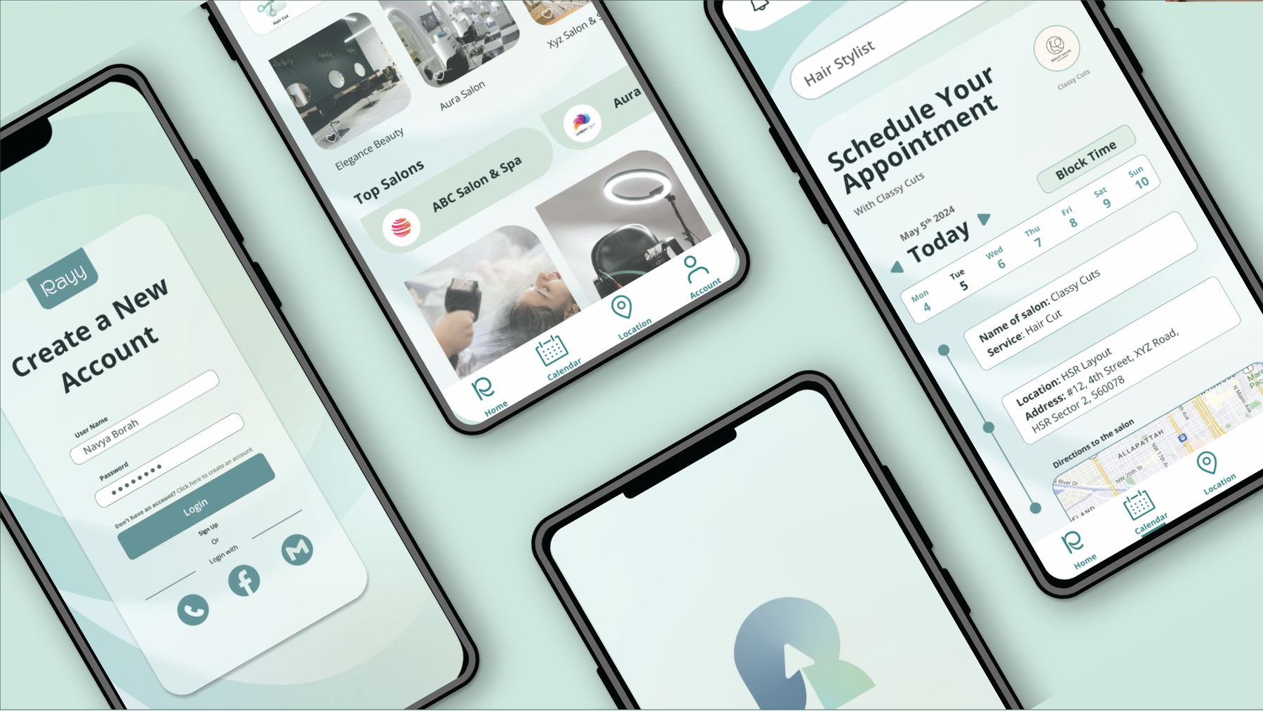 Rayy mobile app interface